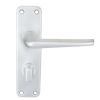 Aluminium Lever On Wc Backplate - Satin Anodised Aluminium