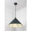 Smooth Brass Hockley Pendant in Dingle