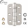 Eclipse 14906 - 76x51x2mm PSS Ball Bearing Radius Corner Hinge Grade 7 - (Pair) - Polished Stainless Steel