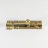 Barrel Bolt 102mm - Polished Brass