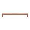 Heritage Brass Cabinet Pull Wide Metro Design 203mm CTC Satin Rose Gold Finish