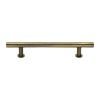 Heritage Brass Cabinet Pull T-Bar Design with 16mm Rose 203mm CTC Antique Brass Finish