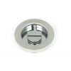 Polished Chrome 60mm Plain Round Pull - Privacy Set