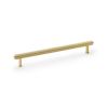 Alexander & Wilks - Crispin Reeded T-bar Cupboard Pull Handle - Satin Brass PVD - 224mm