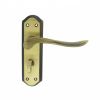 Lytham Lever On Wc Backplate - Florentine Bronze