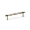 Alexander & Wilks - Brunel Knurled T-Bar Cupboard Handle - Satin Nickel - Centres 96mm