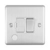 Eurolite Enhance Decorative Switched Fuse Spur With Flex Outlet Satin Stainless Steel