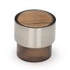 Wooden Cabinet Knob Radio Design 49mm Walnut Finish