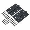 Eclipse 14345 - 102x67x2mm BLK Ball Bearing Hinge Grade 7 - (Pair) - Matt Black