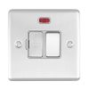 Eurolite Enhance Decorative Switched Fuse Spur With Neon Indicator Satin Stainless Steel