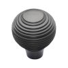 Heritage Brass Cabinet Knob Reeded Design 32mm Matt Bronze finish