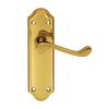 Ashtead Lever On Latch Backplate - Polished Brass