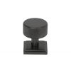 Aged Bronze Brompton Cabinet Knob - 32mm (Square)