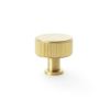 Alexander & Wilks - Lucia Reeded Cupboard Knob - Satin Brass PVD - 35mm