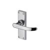 Project Hardware Door Handle Lever Latch Avon Short Design Polished Chrome finish