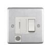 Eurolite Stainless Steel Switched Fuse Spur Satin Stainless Steel