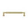 Heritage Brass Cabinet Pull Bauhaus Round Design 152mm CTC Polished Brass Finish