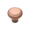 Heritage Brass Cabinet Knob Round Edge Design 32mm Satin Rose Gold finish