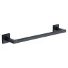 Chelsea 45cm Towel Bar Rail. Wall Mounted for Bathroom and Kitchen. Black finish