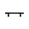 Black Iron Rustic Cabinet Pull Rope Design 203mm