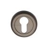 Heritage Brass Euro Profile Cylinder Escutcheon Matt Bronze finish