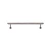 Heritage Brass Cabinet Pull Step Design with 16mm Rose 128mm CTC Polished Nickel finish