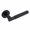 Eclipse 63231 - Knurled Insignia Lever On Rose - Matt Black