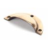 Polished Bronze 4" Plain Drawer Pull