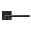 Serozzetta Equi Lever On Square Rose - Matt Black