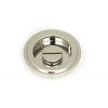 Polished Nickel 60mm Art Deco Round Pull - Privacy Set