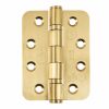 Eclipse 14869SBP - 102x76x3mm SBP Ball Bearing Radius Corner Hinge Grade 13 - (Pair) - Satin Brass