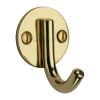 Heritage Brass Single Robe Hook Polished Brass finish