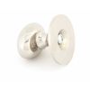 Polished Nickel Oval Cabinet Knob 40mm