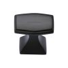 Heritage Brass Cabinet Knob Deco Design 32mm Matt Black finish