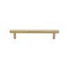 Heritage Brass Cabinet Pull Complete Knurl Design 128mm CTC Satin Brass finish