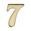 Heritage Brass Numeral 7 Self Adhesive 51mm (2") Polished Brass finish