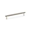 Alexander & Wilks - Brunel Knurled T-Bar Cupboard Handle - Polished Nickel - Centres 160mm