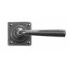 Pastow Lever Handle on Square Rose - Forged Steel