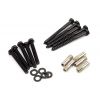 100kg Black (Top Mount) Sliding Door Hardware Kit (2m Track)