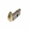 AGB 5 Pin Key to Turn Euro Cylinder 35-35mm (70mm) - Matt Antique Brass