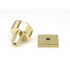 Polished Brass Kelso Cabinet Knob - 25mm (Square)