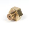 Aged Brass Kahlo Cabinet Knob - 38mm