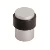 Floor Mounted Pedestal Door Stop - Satin Anodised Aluminium