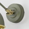 Smooth Brass Brindley Wall Light in Tump