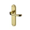 Heritage Brass Door Handle Lever Latch Gloucester Design Polished Brass finish