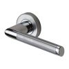 Sorrento Door Handle Lever Latch on Round Rose Mercury Design Apollo finish