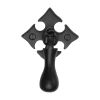 Black Iron Rustic Fleur-De-Lys Cabinet Drop Pull