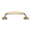 Heritage Brass Cabinet Pull Durham Design 76mm CTC Satin Brass Finish