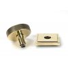 Aged Brass Brompton Centre Door Knob (Square)