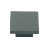 Classic Square Cabinet Knob Green Silk Touch Finish 32mm